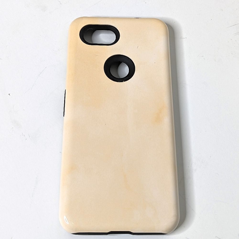Society6 Pixel 3a Soft Peach Tie Dye Pattern Phone Case